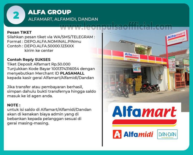 deposit alfamart leon pulsa