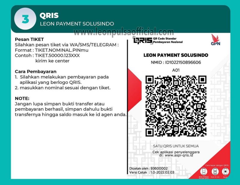 deposit qris leon pulsa