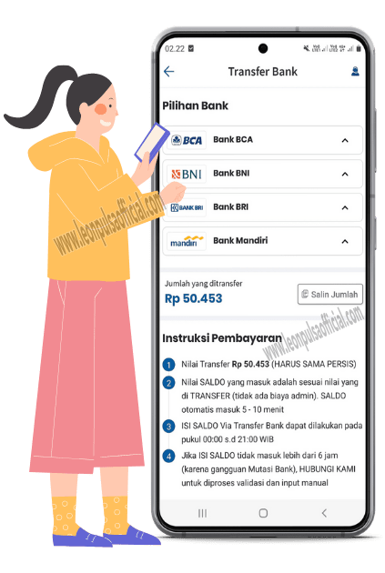 cara deposit leon pulsa